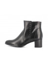 Bottine noir en cuir